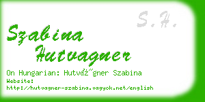 szabina hutvagner business card